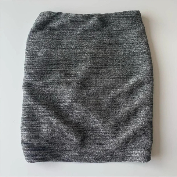 IRO Brendal Skirt Size 34 XS Silver Lame Mini Wrap Effect Sparkle Metallic - Picture 3 of 9